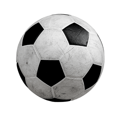 Balón de fútbol blanco y negro